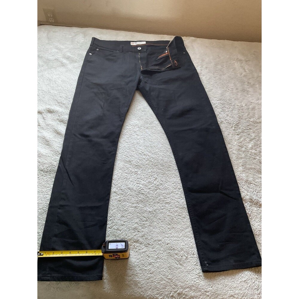 Lee Modern Series Men L231 SLIM FIT TAPERED LEG Black Dungaree Jeans - 36x34